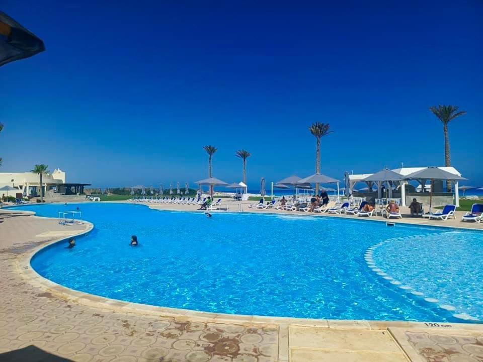 보그 엘 아랍 비치 호텔 보르그 엘 아랍 외부 사진 A swimming pool at a resort in Egypt